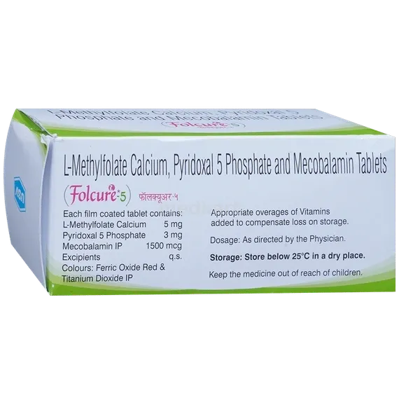 folcure 5mg tablet 10's